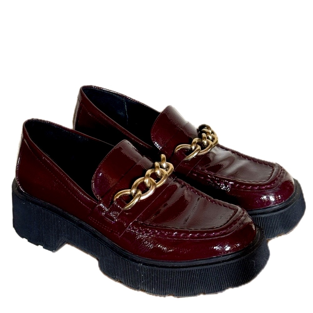 Red Chunky Loafers
